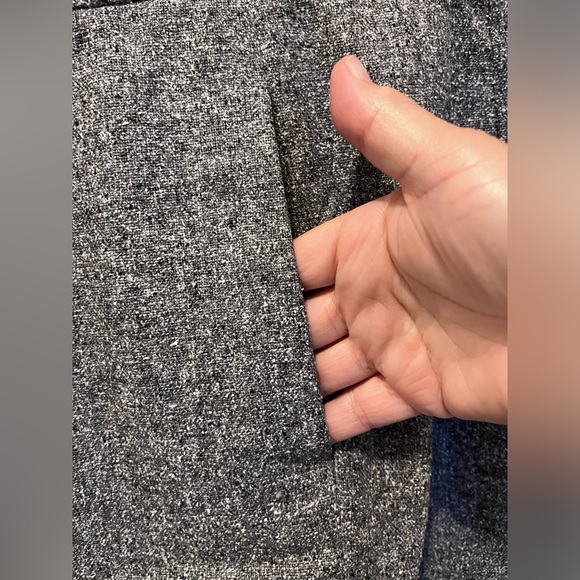 NWOT - Size 12 Talbots silk & wool trousers. Salt & pepper gray, fully lined. - Picture 3 of 8